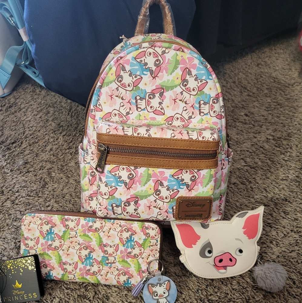 Loungefly pua mini backpack with wallet